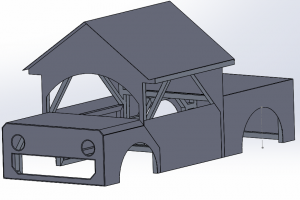 3D model of new frame and body panels